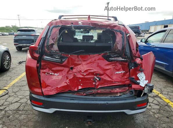 5J6RW2H8XML005197 2021 HONDA CR-V Red Rear view