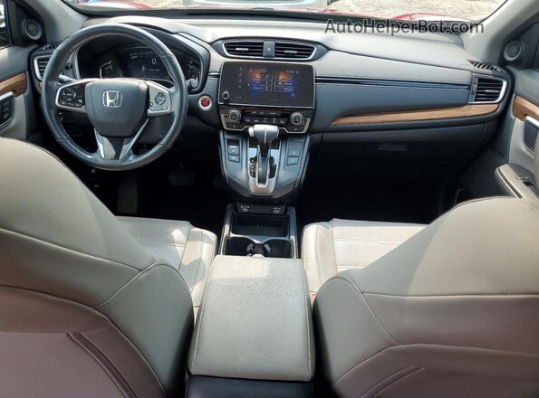 5J6RW2H8XML005197 2021 HONDA CR-V Red Dashboard view
