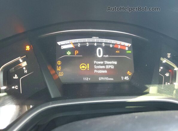 5J6RW2H95LL013439 2020 HONDA CR-V Silver ხელსაწყოთა პანელის ხედი