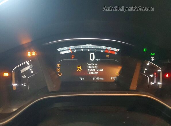5J6RW2H97JL008532 2018 HONDA CR-V Tan Vista del cuadro de instrumentos