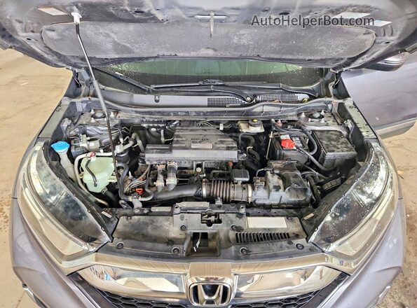5J6RW2H98JL009365 2018 HONDA CR-V Gray Widok wnętrza z tyłu
