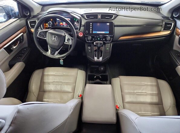 5J6RW2H98JL009365 2018 HONDA CR-V Gray Widok deski rozdzielczej