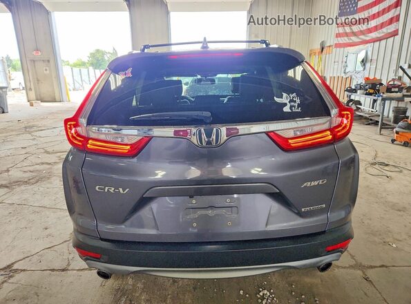 5J6RW2H98JL009365 2018 HONDA CR-V Gray Widok z tyłu