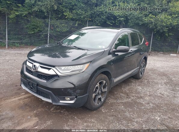 5J6RW2H9XHL013069 2017 HONDA CR-V Green Առջևի ձախ երեք քառորդ տեսարան