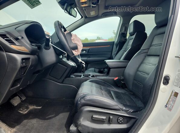 5J6RW2H9XJL000554 2018 HONDA CR-V Белый Вид салона спереди