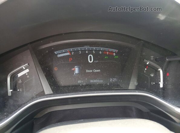 5J6RW2H9XML022543 2021 HONDA CR-V Black Вид щитка приладів