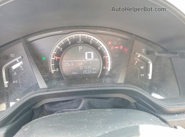 5J6RW5H30JL000348 2018 HONDA CR-V White Instrument cluster view