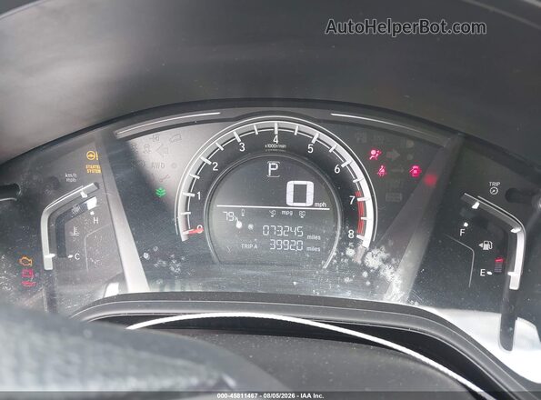 5J6RW5H33KL002385 2019 HONDA CR-V Gray Vista de los asientos traseros