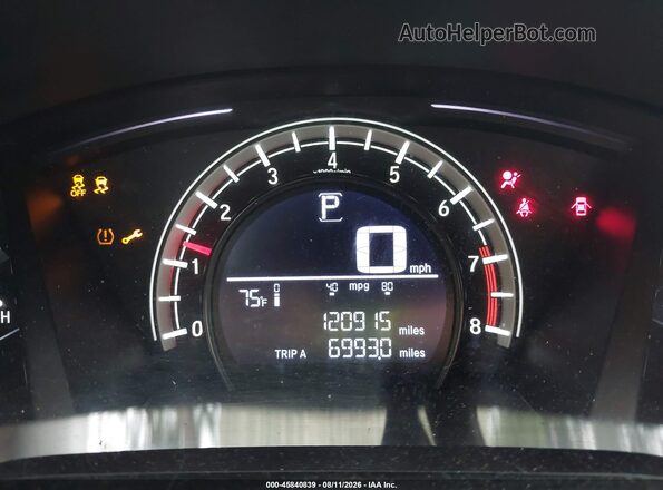 5J6RW5H35HL004261 2017 HONDA CR-V Gray 