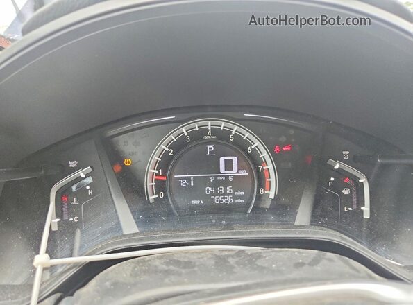 5J6RW5H39JL002616 2018 HONDA CR-V Blue Vista del cuadro de instrumentos