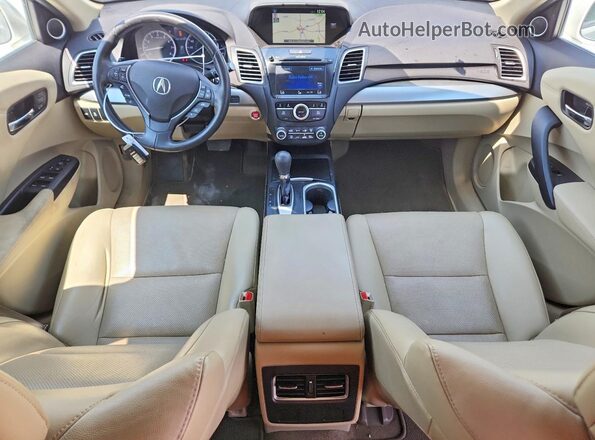 5J8TB3H50GL019487 2016 ACURA RDX White Առջևի վահանակի տեսք