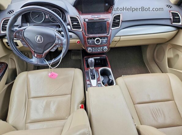5J8TB3H51GL008241 2016 ACURA RDX White Widok deski rozdzielczej