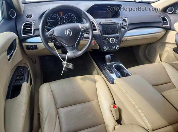 5J8TB3H54GL012977 2016 ACURA RDX White Dashboard view