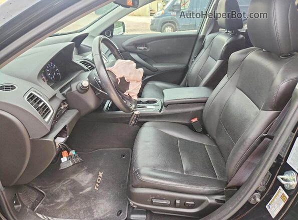 5J8TB3H70GL013609 2016 ACURA RDX Black Widok wnętrza z przodu