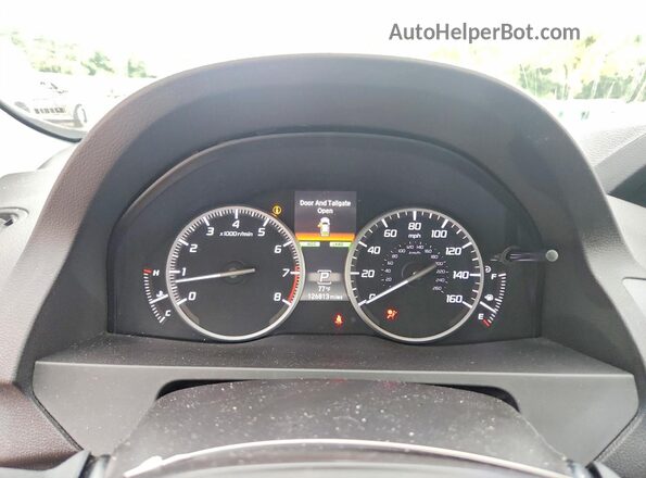 5J8TB3H70GL013609 2016 ACURA RDX Black Widok zestawu wskaźników