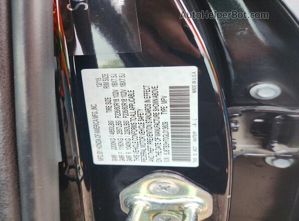 5J8TB3H70GL013609 2016 ACURA RDX Black Widok komory silnika