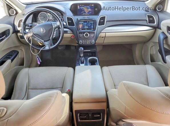 5J8TB3H73GL018299 2016 ACURA RDX White Dashboard view