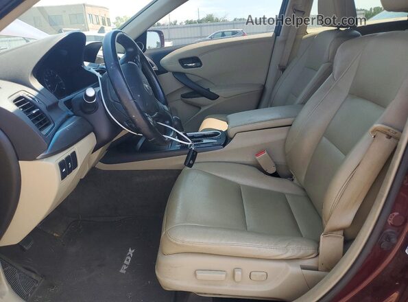 5J8TB4H34JL008116 2018 ACURA RDX Бордовый Вид салона спереди