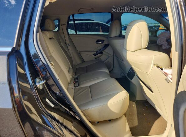5J8TB4H39GL019895 2016 ACURA RDX Black Вид задніх сидінь