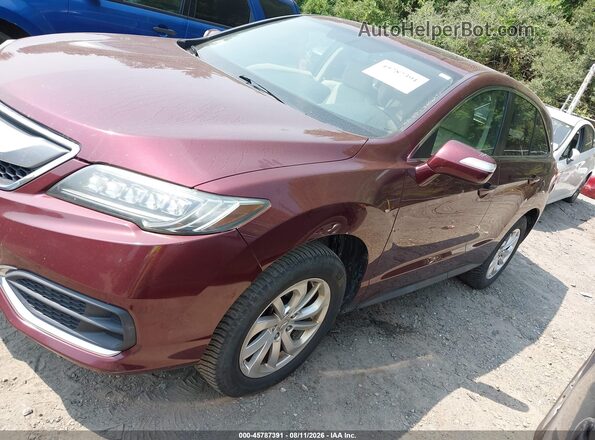 5J8TB4H5XHL005104 2017 ACURA RDX Темно-бордовый Передняя левая четверть