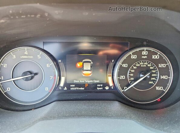 5J8TC1H33KL006533 2019 ACURA RDX Белый Вид щитка приборов