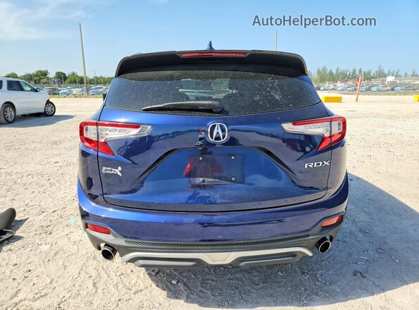 5J8TC1H34LL002234 2020 ACURA RDX Blue უკანა ხედი
