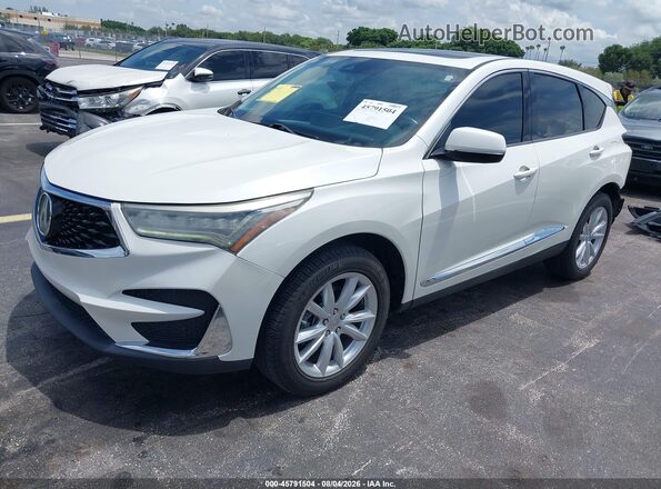 5J8TC1H36KL002802 2019 ACURA RDX White წინა მარცხენა ხედი სამი მეოთხედიდან