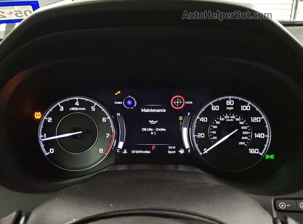 5J8TC1H36LL021142 2020 ACURA RDX Silver Widok zestawu wskaźników
