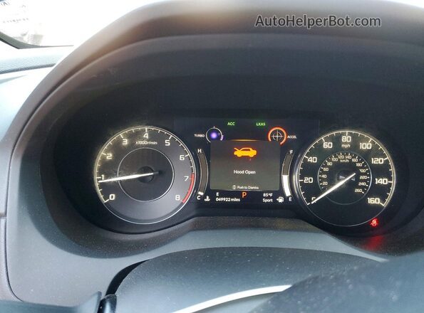 5J8TC1H54ML021515 2021 ACURA RDX Blue Widok zestawu wskaźników