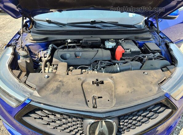 5J8TC1H60ML019074 2021 ACURA RDX Blue Vista del compartimento del motor