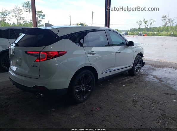 5J8TC1H66ML007964 2021 ACURA RDX White Trasero derecho