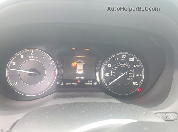 5J8TC1H77KL013309 2019 ACURA RDX Silver ხელსაწყოთა პანელის ხედი