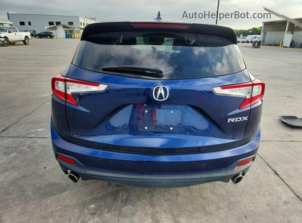 5J8TC1H78LL013241 2020 ACURA RDX Blue უკანა ხედი