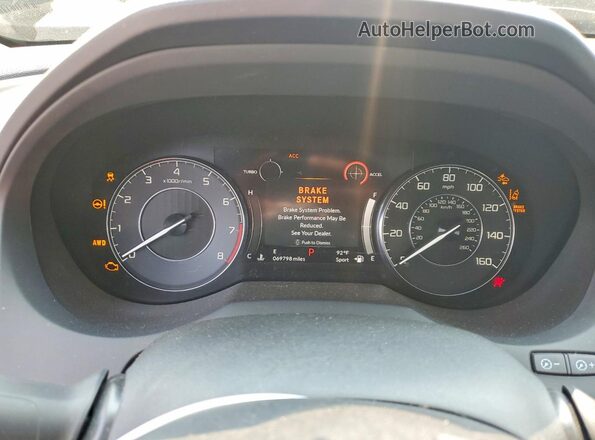 5J8TC2H31ML024702 2021 ACURA RDX Gray Vista del cuadro de instrumentos