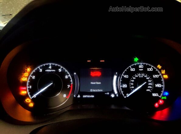 5J8TC2H33ML006847 2021 ACURA RDX Silver ხელსაწყოთა პანელის ხედი