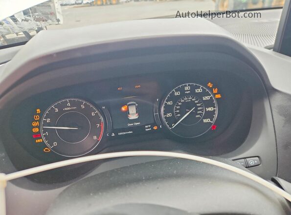 5J8TC2H35ML016635 2021 ACURA RDX White Instrument cluster view