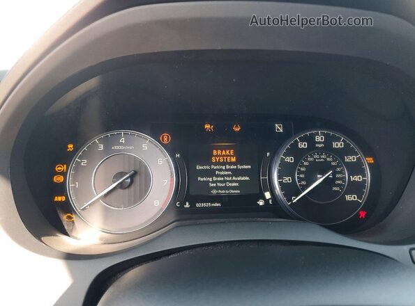 5J8TC2H36PL017572 2023 ACURA RDX White Вид щитка приладів