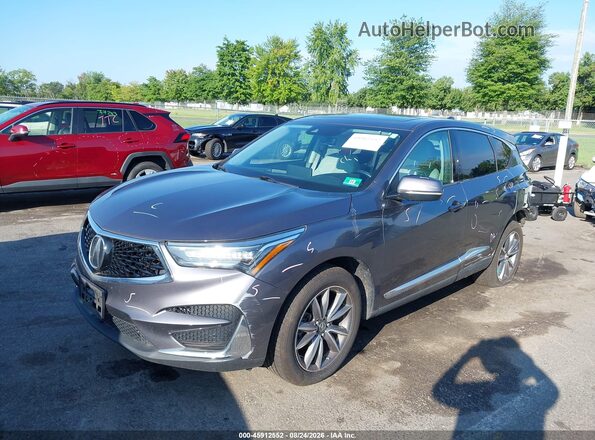 5J8TC2H51KL018462 2019 ACURA RDX Gray Առջևի ձախ երեք քառորդ տեսարան