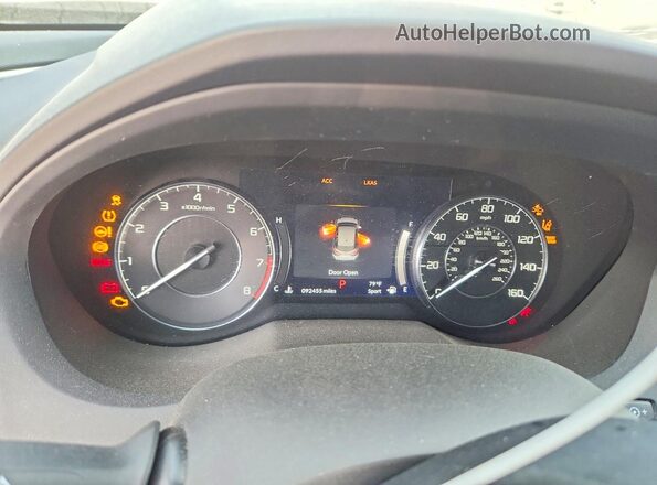 5J8TC2H51ML032817 2021 ACURA RDX Gray Instrument cluster view
