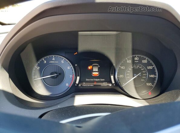 5J8TC2H52ML046144 2021 ACURA RDX Charcoal Вид щитка приладів