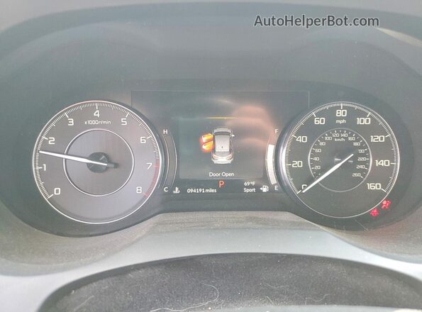 5J8TC2H53KL025154 2019 ACURA RDX Белый Вид щитка приборов