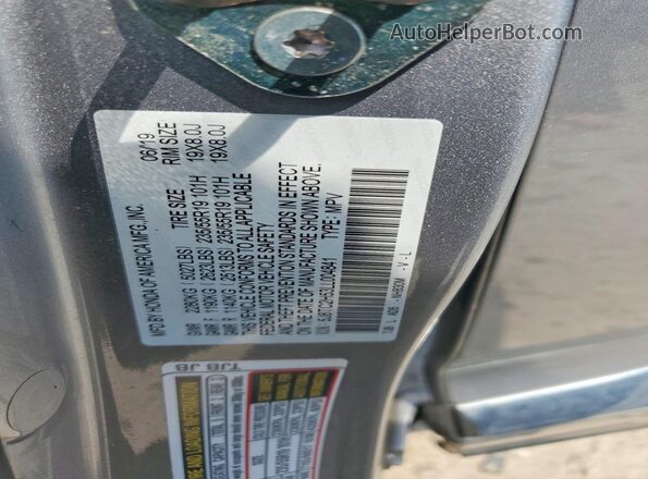 5J8TC2H53LL004841 2020 ACURA RDX Серебряный Вид наклейки с VIN-кодом