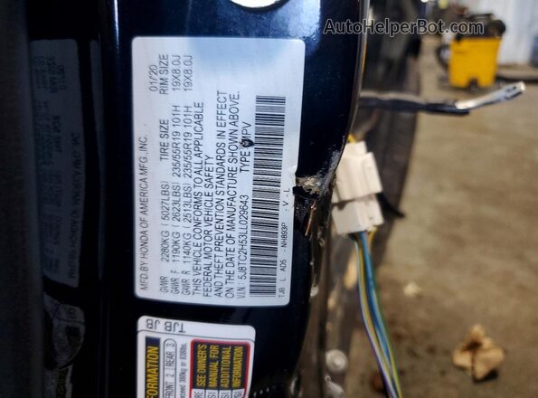 5J8TC2H53LL029643 2020 ACURA RDX Black Engine compartment view