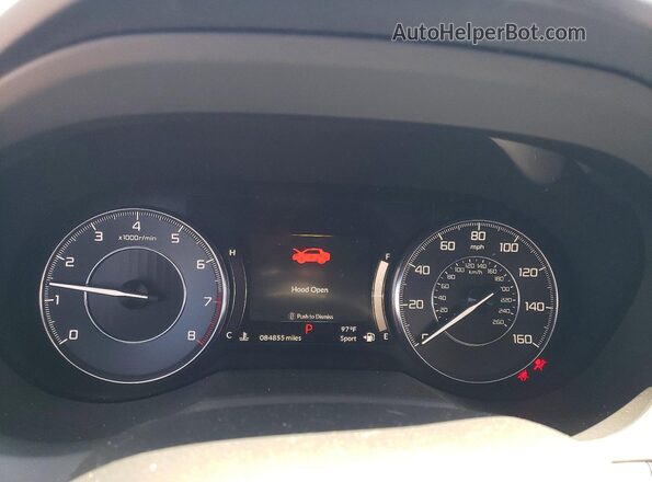5J8TC2H55KL002698 2019 ACURA RDX Черный Вид щитка приборов