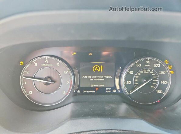 5J8TC2H56KL028033 2019 ACURA RDX Blue Вид щитка приладів