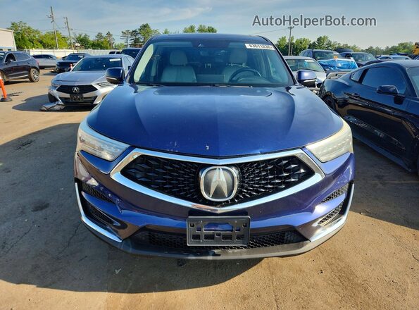 5J8TC2H56KL028033 2019 ACURA RDX Blue Вид спереду