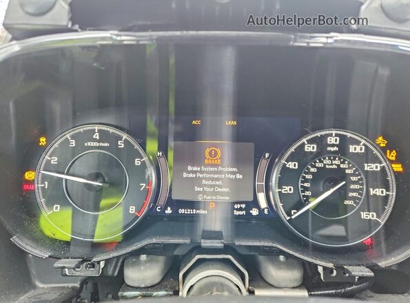 5J8TC2H57LL038877 2020 ACURA RDX Белый Вид щитка приборов