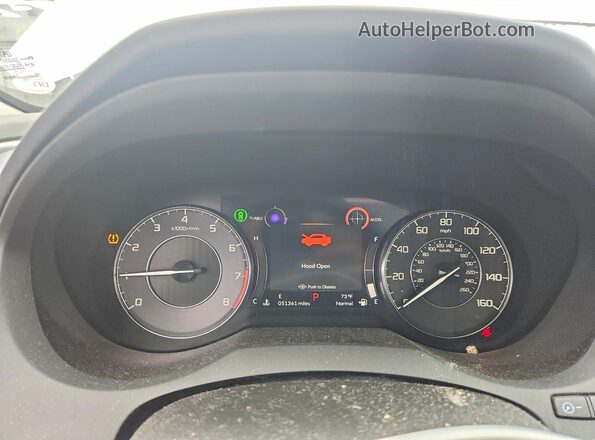 5J8TC2H57NL012993 2022 ACURA RDX Silver Vista del cuadro de instrumentos