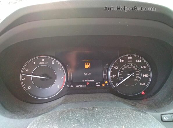 5J8TC2H59ML049123 2021 ACURA RDX Серый Вид щитка приборов