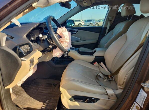 5J8TC2H5XKL027760 2019 ACURA RDX Brown Front interior view